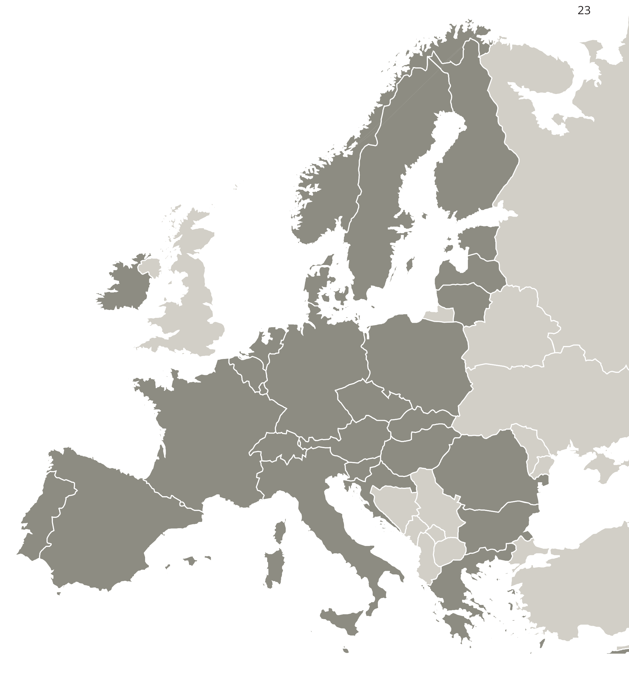 Carte de l'Union Européenne